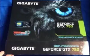 Placa de vídeo gigabyte geforce gtx 750 1gb GDDR5