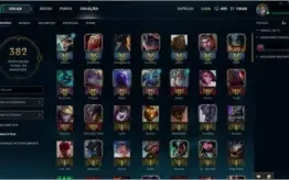 CONTA DE LOL - OURO V, TODOS OS CAMPEÕES, 184 SKINS