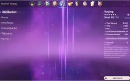 Conta genshin impact XIAO KLEE DILUC ALBEDO MONA KEQING AR56