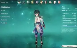 Conta genshin impact XIAO KLEE DILUC ALBEDO MONA KEQING AR56