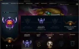 Conta diamante 4 League of legends