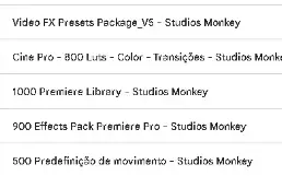 Pack Video Effects 6K - Entrega Imediata