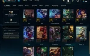 Conta DIAMANTE 4 BARATA com 24 champs e 2 skins