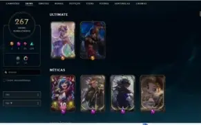 CONTA LEAGUE OF LEGENDS+200 SKINS + CONTA VALORANT BUTTERFLY