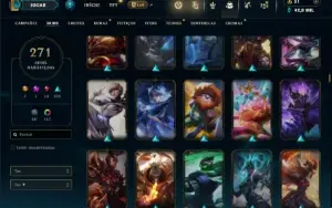 Unranked com TODOS os champs e 271 Skins + URF WICK