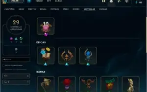 CONTA LOL 426 SKINS - RARIDADE