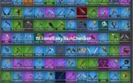 Conta fortnite com 212 skins