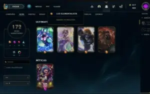 Conta de Lol (brinde conta valorant com skins)