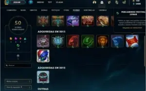 Conta bronze 1 com Rammus rei e Kayle juiza