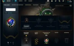 Conta bronze 1 com Rammus rei e Kayle juiza