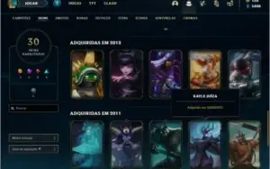 Conta bronze 1 com Rammus rei e Kayle juiza