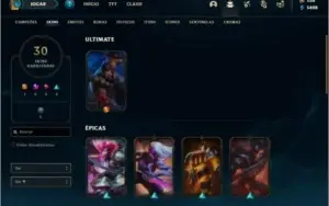 Conta bronze 1 com Rammus rei e Kayle juiza