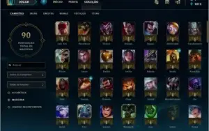 Conta com Skins raras Lol