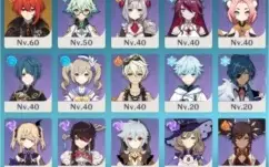 Ayaka, kazuha, diluc c1, keqing, summit shapper barato
