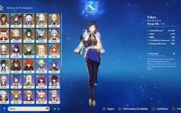 Conta Genshin AR 59 - 17 Personagens 5* e muito mais!