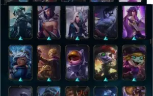 CONTA 283 SKINS + TODOS CHAMPS