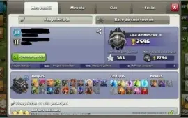 CONTA CLASH OF CLANS CV9 95% FULL