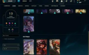 Unranked com 40 Champs e 10 Skins ( MAIN SUP )