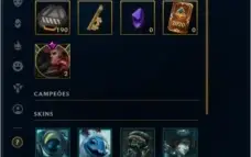 Conta League of Legends, Diamante 4,  13k de EA e capsulas.