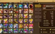 Summoners War Euro com Narsha Barbara Triple Slayer Alice