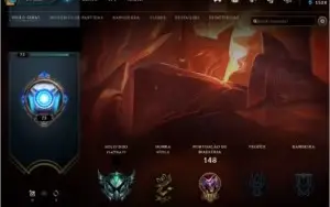 Conta Platina IV, League of Legends, Skins caras