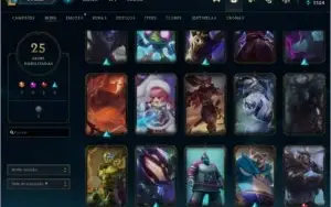 Conta Platina IV, League of Legends, Skins caras