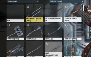 Conta Warframe com 400 reais investidos.