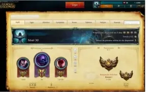 Conta Bronze I, 75 campeões, 9 Skins