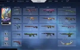 Conta Valorant com várias skins, platina 3