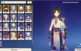 AR53 com Xiao + Zhongli c1 + Ganyu + Qiqi + Jean + 4 Armas 5