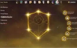 AR53 com Xiao + Zhongli c1 + Ganyu + Qiqi + Jean + 4 Armas 5