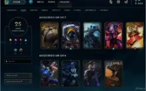 Vendo conta gold 4, 98 campeões
