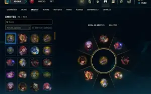 Diamante 1 com 40 Champs e 6 Skins