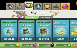 Conta Clash Of Clans CV 12 Forte Muitas Gemas