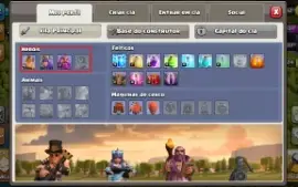 Conta Clash Of Clans CV 12 Forte Muitas Gemas