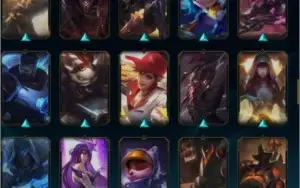 CONTA LOL LV 199 GOLD E 86SKINS OTIMAS