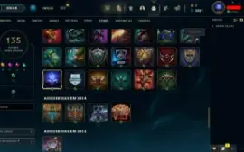 Conta LOL LVL 190 | 155 Campeões| 68 Skins |UNRANKED| 2013