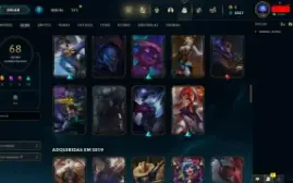 Conta LOL LVL 190 | 155 Campeões| 68 Skins |UNRANKED| 2013