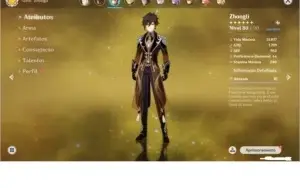 GENSHIN IMPACT AR55 ZHONGLI C1, CHILDE, ALBEDO, KEQING, JEAN