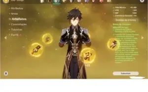 GENSHIN IMPACT AR55 ZHONGLI C1, CHILDE, ALBEDO, KEQING, JEAN