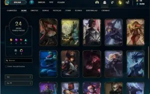 Conta Bronze 3 com 43 Champs e 24 Skins + 1 Fragmento