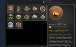 CONTA GOLD3 6K HORA CSGO - 12 MEDALHAS- 8 ANOS STEAM RARA