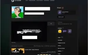 CSGO PRIME + 14 ANOS + MEDALHAS 10, 5 ATIVAS + LEVEL 15 GC