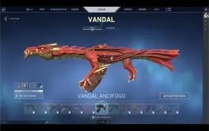Conta valorant ouro 3 com skin vandal dragão e mmr alto