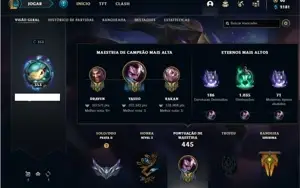 Conta prata 2 com 114 Champs e 98 Skins + 331k de Yasuo