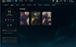 Conta prata 2 com 114 Champs e 98 Skins + 331k de Yasuo