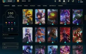 Conta prata 1 com 130 Champs e 100 Skins