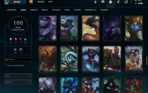 Conta prata 1 com 130 Champs e 100 Skins
