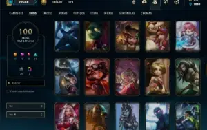Conta prata 1 com 130 Champs e 100 Skins
