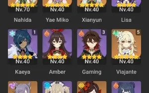 Nahida C2 + Bis + Yae Miko (Preço negociável)